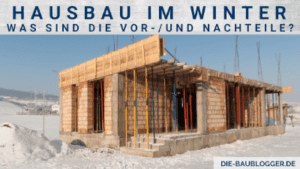 Hausbau im Winter