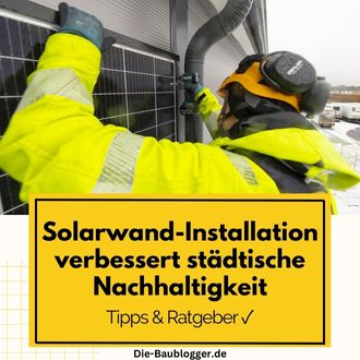 Solarwand-Installation verbessert städtische Nachhaltigkeit 1