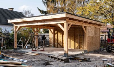 carport selber bauen in wohngebiet