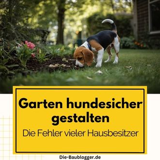 Garten hundesicher gestalten - Die Fehler vieler Hausbesitzer
