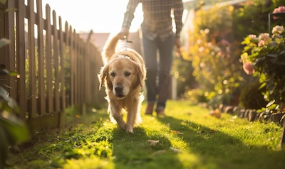 garten hundesicher machen sicherer zaun hund